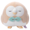 Officiële Pokemon knuffel slapende Rowlet Poképeace +/- 28cm (breedt) Takara tomy